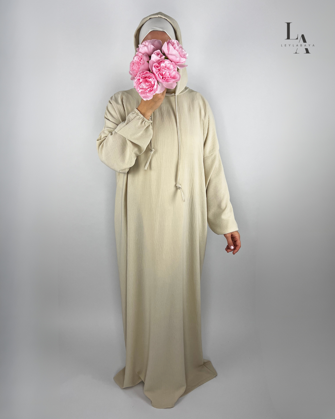 ABAYA HOODIE BEIGE