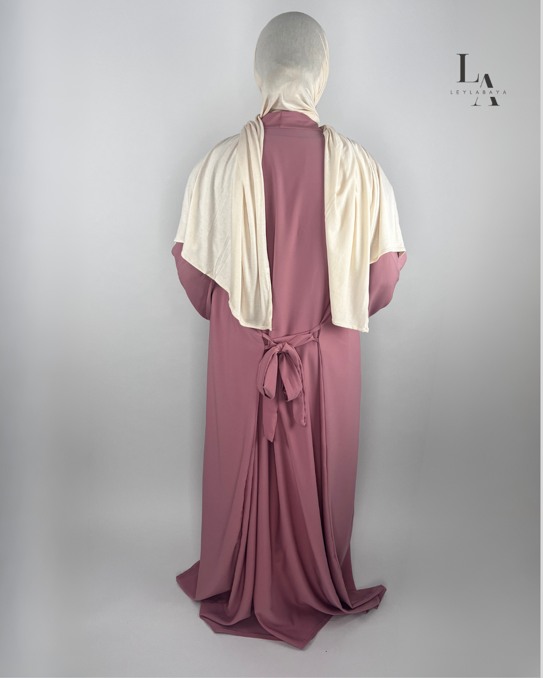 ABAYA NUR 2-TEILIG ROSE