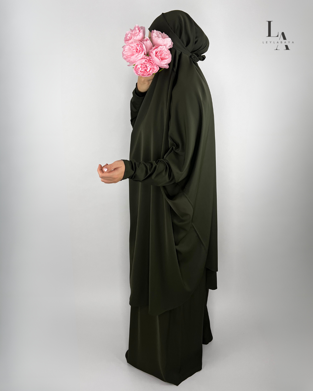 JILBAB ALAYA 2-TEILER DARKGREEN