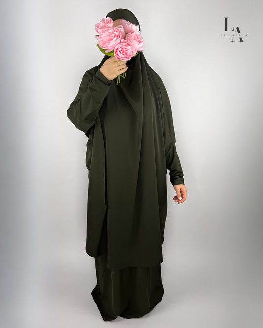 JILBAB ALAYA 2-TEILER DARKGREEN