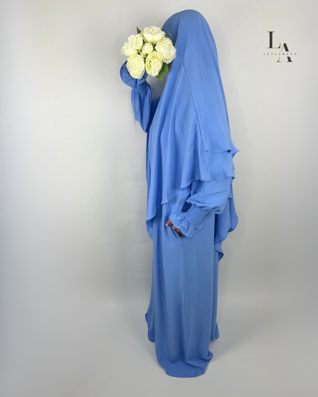 ABAYA SULTAN SET MIT KHIMAR BLUE