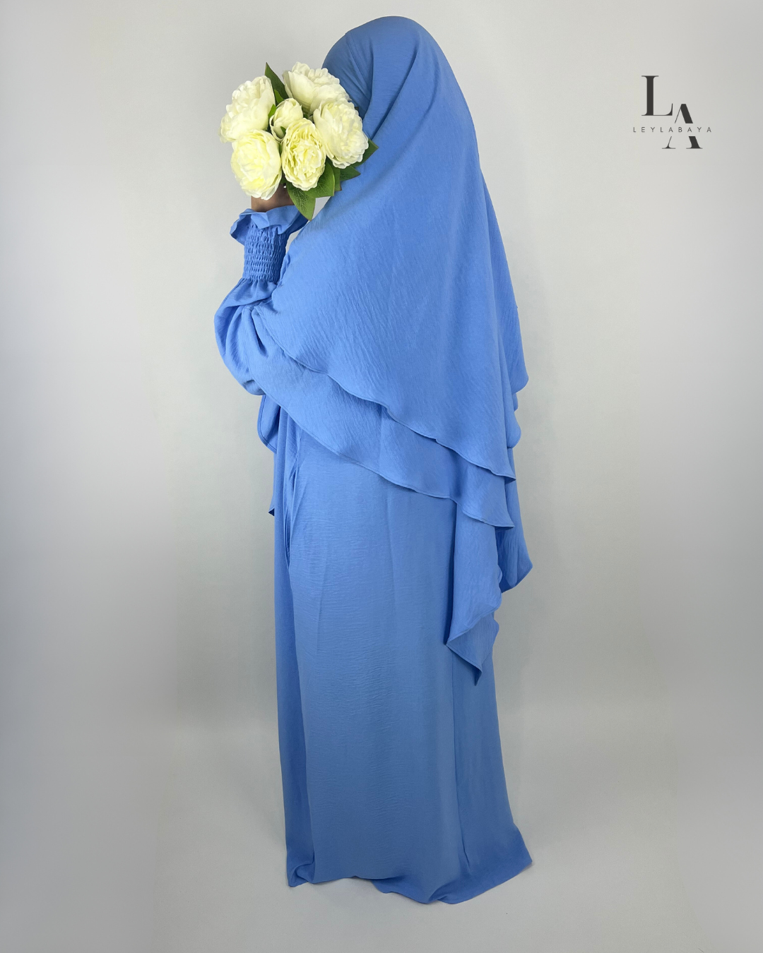 ABAYA SULTAN SET MIT KHIMAR BLUE